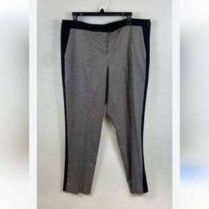Vince Camuto Black White‎ Houndstooth Ankle Pants Size 14